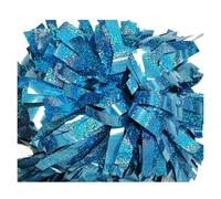 AIQIJOHI Pompons De Cheerleading 1 pièce, poignée de bâton Pom-Pom Girl Pom, Bleu, 4 ", 6", 8