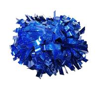 AIQIJOHI Pompons De Cheerleading 1 pièce, Pom-Pom Girl bâton poignée Pom, Argent métallique, 4 ", 6", 8"
