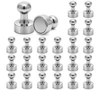 AiQInu 24 Pièces Aimants Puissants 16x20 mm, Aimant Frigo, Aimant Neodyme, Magnet Frigo, Aimants Tableau Magnétique, Aimant Puissant pour Tableau Blanc