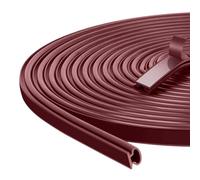 AiQInu 3 m (L) joint fenetre isolation, joint d'étanchéité en forme de D autocollant pour l'isolation des cadres de portes et des fenêtres (Noir, 10mm（W）×6mm(T))