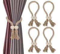 AiQInu 4 Pièces Embrasse Rideau Magnetique, Embrasse pour Rideaux, Attache Rideau Aimantée, Aimant Rideau pour Maison, Décoration, Bureau, Hôtel