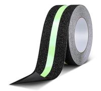 AiQInu Bande Fluorescente, 10m x 5cm Ruban Adhésif Antidérapant, Photoluminescent, pour Réfléchir la Nuit, Bande Antiderapante pour l'intérieur et l'extérieur, Idéal pour Escaliers et Les Marches