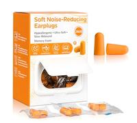 AiQInu Bouchon D'oreille,60 Pairs Bouchon Oreilles Bruit SNR 38 dB,Réutilisables Boule Quies en Éponge Souple, Bouchons Doreilles Anti Bruit pour Dormir, Ronfler, Travailler, Voyager, Fitness