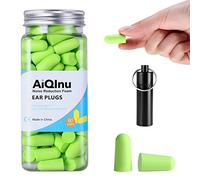 AiQInu Bouchon D'oreille,60 Pairs Bouchon Oreilles Bruit SNR 38 dB,Réutilisables Boule Quies en Éponge Souple, Bouchons Doreilles Anti Bruit pour Dormir, Ronfler, Travailler, Voyager, Fitness Vert