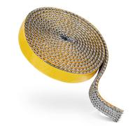 AiQInu Joint Tressé Pour Insert Et Poêle,Joints D'Étanchéité Résistante À La Chaleur,Excellente Étanchéité, Pour Cheminées, Tuyaux De Poêle, Portes De Cheminées, Extensions De Cheminées (3 * 15mm*2m)