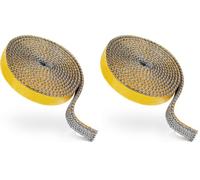 AiQInu Joint Tressé Pour Insert Et Poêle,Joints D'Étanchéité Résistante À La Chaleur,Excellente Étanchéité, Pour Cheminées, Tuyaux De Poêle, Portes De Cheminées, Extensions De Cheminées (3 * 15mm*2m)
