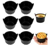 AiQInu Moule Muffins Silicone, 6 Pièces