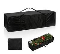 AiQInu Sac de Rangement pour Coussins, Oxford Housse de Rangement de Coussin Iimperméable, Noir Housse Coussin Salon de Jardin Exterieur avec Poignée -173x76x51cm