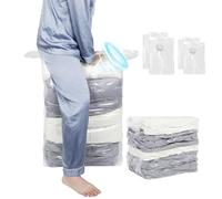 AiQInu Sac Sous Vide Vetement, 4 Aspirateur Housse de Rangement 2 * 70x50x30cm + 2 * 100x80x38cm, Voyages Réutilisables pour Matelas, Vêtements, Couettes, Literie, Oreillers Solides & Durables