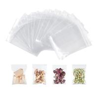 AiQInu Sachet Plastique Transparent 7 x 10 cm, Lot de 100 Sachet Zip Pochon Plastique, Sachets Plastiques Refermables pour Bijouterie, Confiserie, Composants Électroniques