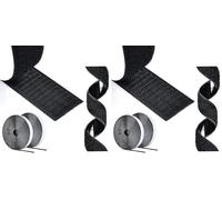 AiQInu Scratch Autocollant Double Face,10m Bande Scratch Adhésif Bande Agrippantes Adhésives Autocollant,30mm Adhésives puissant Hook Loop Rubans pour Ménage,Bricolage Et l'artisanat (Lot de 2)