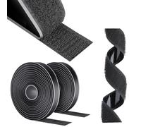 AiQInu Scratch Autocollant Double Face, 10M x 16mm Bande Agrippantes AdhéSives, Bande Scratch AdhéSive Autocollant, Rubans AdhéSifs Pour MéNage Bricolage Et L'Artisanat