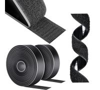 AiQInu Scratch Autocollant Double Face, 5M x 30mm Bande Agrippantes AdhéSives, Bande Scratch AdhéSive Autocollant, Rubans AdhéSifs Pour MéNage Bricolage Et L'Artisanat