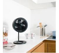 AIR AND ME Ventilateur de table Noas compact 20 cm, variateur de vitesse, 32 W, noir - Fraicheur silencieuse et design raffiné