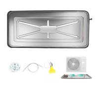 Air Conditioner Drain Pan Kit, Stainless Steel Condensate Drain Pad Air Conditioner Water Drip Tray, for Split Air Conditioner Heat Pump Systems (Color : 2-3P, Size : 5m Hose)