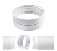 Air Conditioner Exhaust Hose Connector - Portable AC Hose Adapter | Universal Exhaust Coupler | PP, 15x10.5cm & 13x10.5cm, Left/Right Turn Compatible, For 5.1/5.9 Inch ExhauštPipe Interfaces