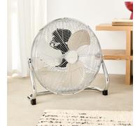 AIR FLOOR RETRO - Ventilateur De Sol Du Style Industriel Chromé