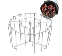 Air Fryer - Brochettes pour barbecue - En acier inoxydable - Avec fonction de gril verticale - Kit de brochettes pour poulet, bacon et grillades - Pour barbecue domestique et préparation des aliments