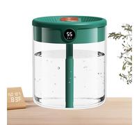 Air Humidifiers For Bedroom - Large Capacity 2L Double Spray Cool Mist Humidifier | USB Travel Car Accessories, Digital Display Desk Diffuser With Oil Diffuser Function For Home Office