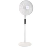 AIR-LIGHT RING - Ventilateur sur pied & Brasseur d'air blanc Ø40cm 70W avec couronne d'éclairage LED