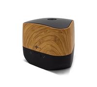 Air&Me Diffuseur d'huiles AIROM Bois - Design élégant en Simili Bois, Rangement de 3 flacons d'huiles à l'intérieur, Ultra Silencieux