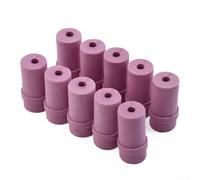 Air Sandblaster Buse en céramique Pointe 6 mm pour polissage de surface - Outil de traitement de pièces mécaniques longue durée de 35 mm de longueur 10 pièces (5 mm)