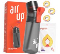air up Bouteille d'eau aromatisée Gen 2 620 ml gris anthracite +3 capsules pêche, anti-déversement