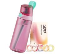 air up Bouteille d'eau Click Original de 620 ml avec dosettes en 5 saveurs - Bouteille avec arôme sans sucre - Passe au lave-vaisselle, sans BPA (rose crevettes)