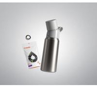 AIR UP Gourde en acier noir de 850 ml + 3 Pods goût pastèque 1 Pod offert
