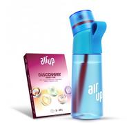 air up Gourde Twist Pro Blue Pulse (Bleu) - Pack de démarrage avec 5 capsules de goût | Bouteille 600 ml sans sucre, passe au lave-vaisselle, sans BPA