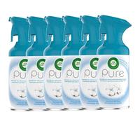 Air Wick Airwick Aérosol Soft Cotton Pure, Premium Spray Pure, pack de 6 x 250 ml)