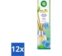 Air Wick - Bâtonnets de senteur - Rosée fraîche du matin - Huiles essentielles - 40 ml - Pack avantage - 12 pièces