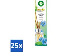 Air Wick - Bâtonnets de senteur - Rosée fraîche du matin - Huiles essentielles - 40 ml - Pack avantage - 25 pièces
