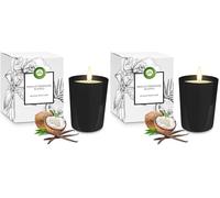 Air Wick Bougie Parfumée Vanille et Coco - Bougie Décorative jusqu’à 40h de Combustion (Lot de 2)