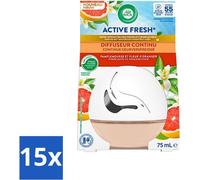 Air Wick Decosphere - Diffuseur de parfum - Pamplemousse & Fleur d'Oranger - 75 g - Pack avantage - 15 pièces