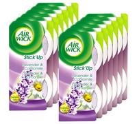 Air Wick - Désodorisant Maison Continu 2 in 1 Stick'Up Lavande - 2 pièces, Lot de 12