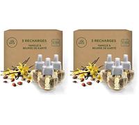 Air Wick Desodorisant Maison Recharge Diffuseur Vanille et Beurre de Karité - 3 x 19 ML (Lot de 2)