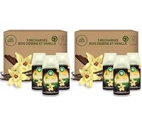 Air wick Desodorisant Maison Recharges Diffuseur Freshmatic - 3 Recharges Parfum Vanille & Bois d’ébène (Lot de 2)
