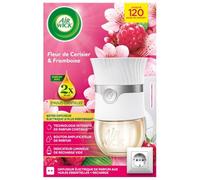 Air Wick Diffuseur Electrique désodorisant Huiles essentielles + 1 Recharge Fleur de Cerisier & Framboise