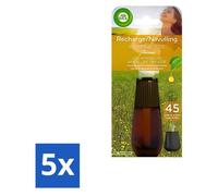 Air Wick Essential Mist – Recharge – Bonheur – Ananas & Menthe sauvage – 20 ml - Pack économique - 5 pièces