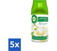 Air Wick Freshmatic – Désodorisant – Recharge automatique – Jasmin et fleurs blanches – 250 ml - Pack économique - 5 pièces