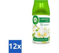 Air Wick Freshmatic – Désodorisant – Recharge automatique – Jasmin et fleurs blanches – 250 ml - Pack économique - 12 pièces