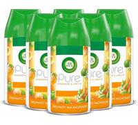Air Wick Freshmatic Max Pure - Recharge pour Air Wick Freshmatic Max - Parfum mandarine & citron vert - 6 x 250 ml recharges parfum d'ambiance et désodorisant