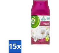 Air Wick Freshmatic – Recharge pour désodorisant – Lys & Satin – 250 ml - Pack économique - 15 pièces