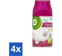 Air Wick Freshmatic – Recharge pour désodorisant – Lys & Satin – 250 ml - Pack économique - 4 pièces