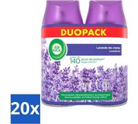 Air Wick Freshmatic – Recharge pour désodorisant – Parfum lavande pure – Lot – 2 x 250 ml - Pack économique - 20 pièces