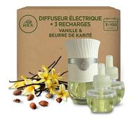 Air Wick Kit Diffuseur électrique + 3 recharges Vanille & Beurre de Karité 57mL