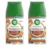 AIR WICK Lot de 2 Recharges Freshmatic Pure Fresh Vanille et Délice de Caramel -250ml
