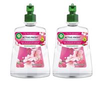 AIR WICK Lot de 2 Recharges pour spray automatique sans gaz Fleur de Cerisier et Framboise