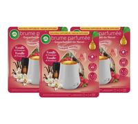 AIR WICK Lot de 3 Diffuseurs Huiles essentielles Brume Parfumée Vanille Diffuseur + 1 recharge